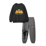 Kids Cotton Official Superheroes Printed Co ord set for Boys & Girls, Sweatshirt and Joggers Clothing Set for Casual Wear