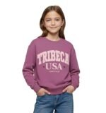 Girls Oversized Sweatshirt | Printed Pullover | Casual Winter Wear | Age 6–16 Years