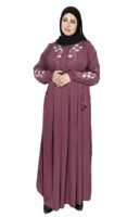 Free Size Muslim Burqa/Abaya & Burkha Dress for Muslim Women And Girl's(Purple)
