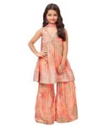 New Girl's  Style Georgette Salwar Suit For Kids