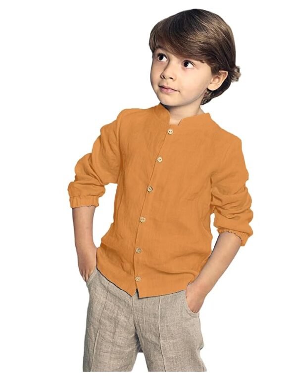 Shirt for Boy || Kids Shirt (Orange)