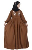 Free Size Muslim Burqa/Abaya & Burkha Dress for Muslim Women And Girl's( Brown)