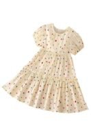Baby Girls Cotton Blend Floral Printed Summer Dress |Fancy Western Dresses |Kids Frock